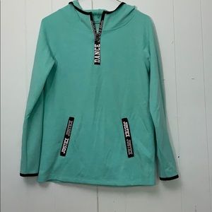 Justice activewear Halfzip sweatshirt hoodie Dance